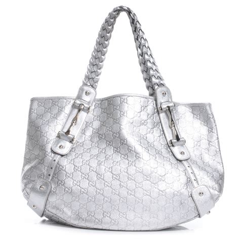 silver gucci purse